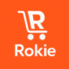 logo rokie laranja e branco